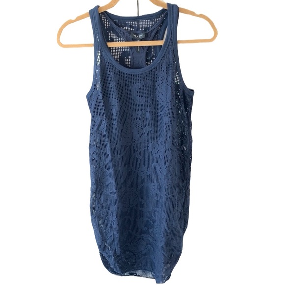 rag & bone Dresses & Skirts - Rag & Bone Stella Dress Navy Lasercut Medium
